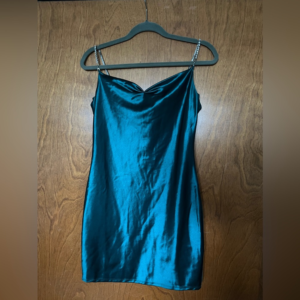 Green going out dress